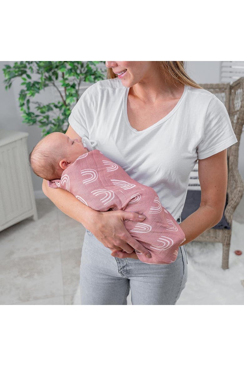 Muslin Swaddle Blanket, 2 Pack, Alternate, color, Sun & Rainbow