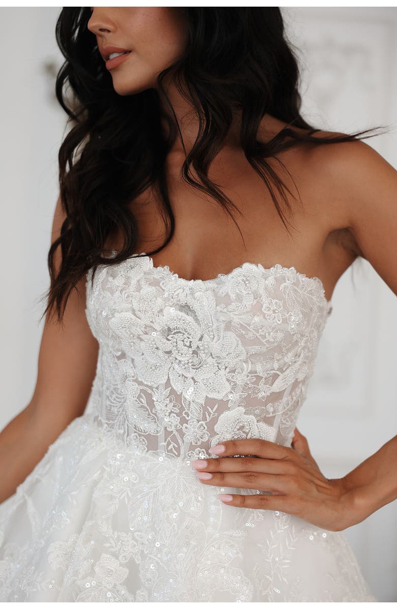 Untamed Petals Jacqueline Mini Dress, Main, color, Ivory