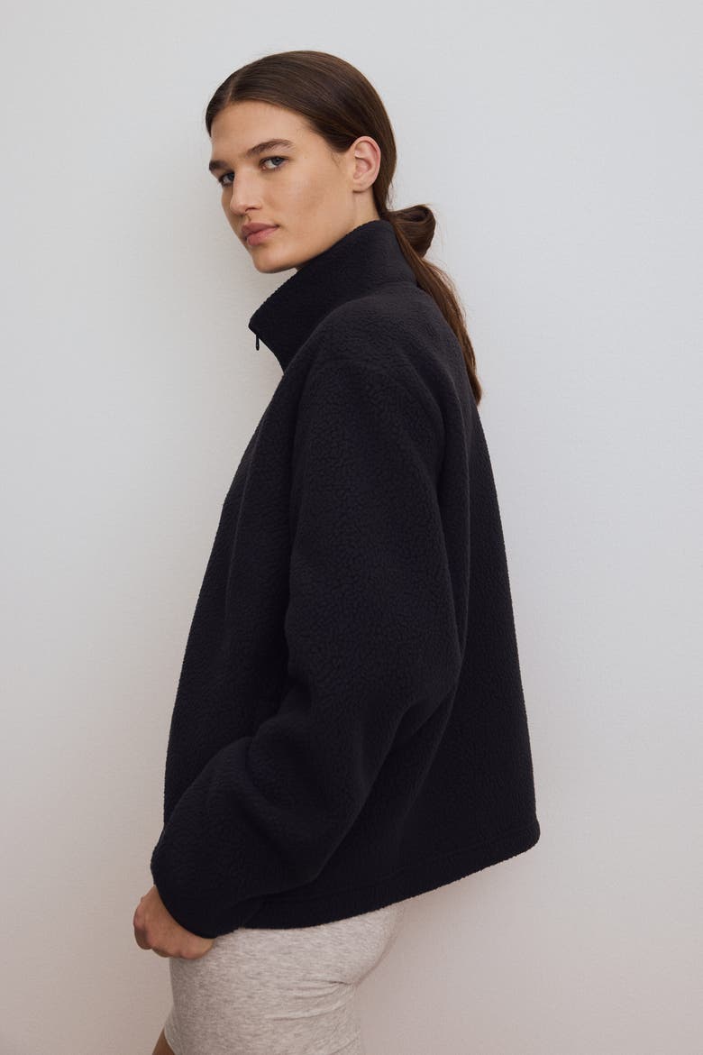 Teddy Sports Jacket, Alternate, color, Black