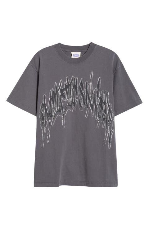 Beaded Graphic T-Shirt