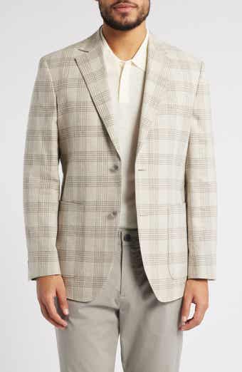 Nordstrom Henrik Trim Fit Italian Cotton & Linen Blend Jacket