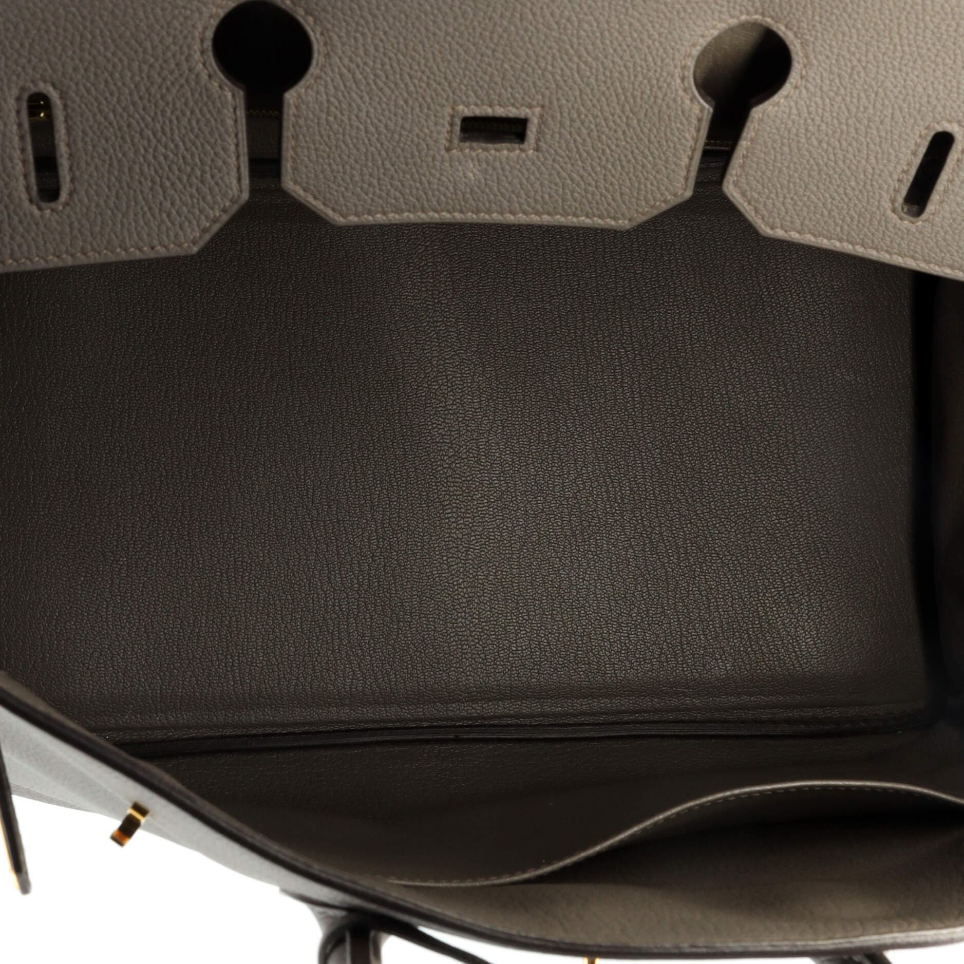 Pre-Owned Hermes Birkin Handbag Grey Togo with Gold Hardware 35, Alternate, color, 