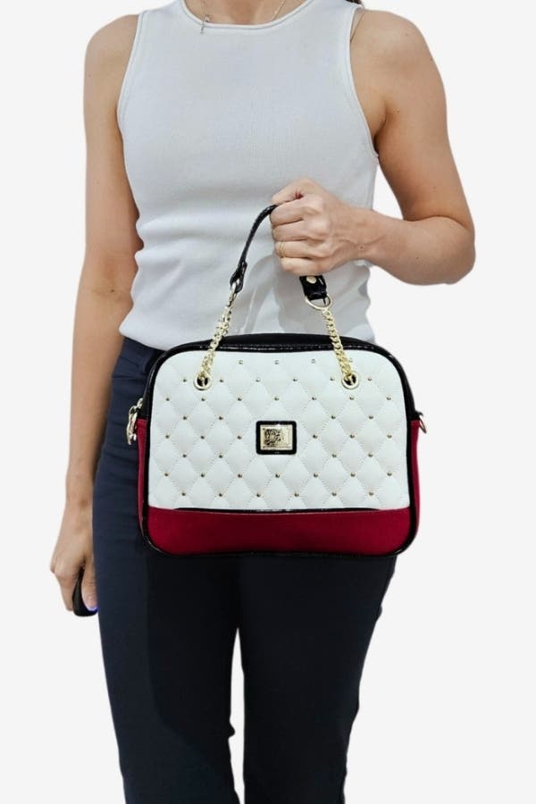 Craft 512 Handbag, Alternate, color, Navy / Red
