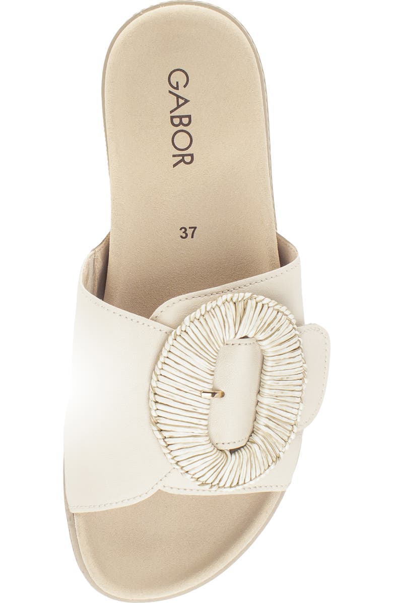 Gabor Platform Slide Sandal, Alternate, color, Panna