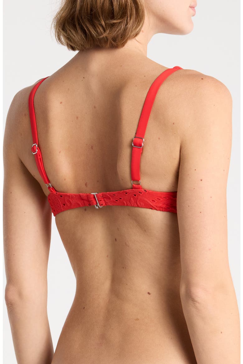 Dove Bikini Top, Alternate, color, CHERRY COLA