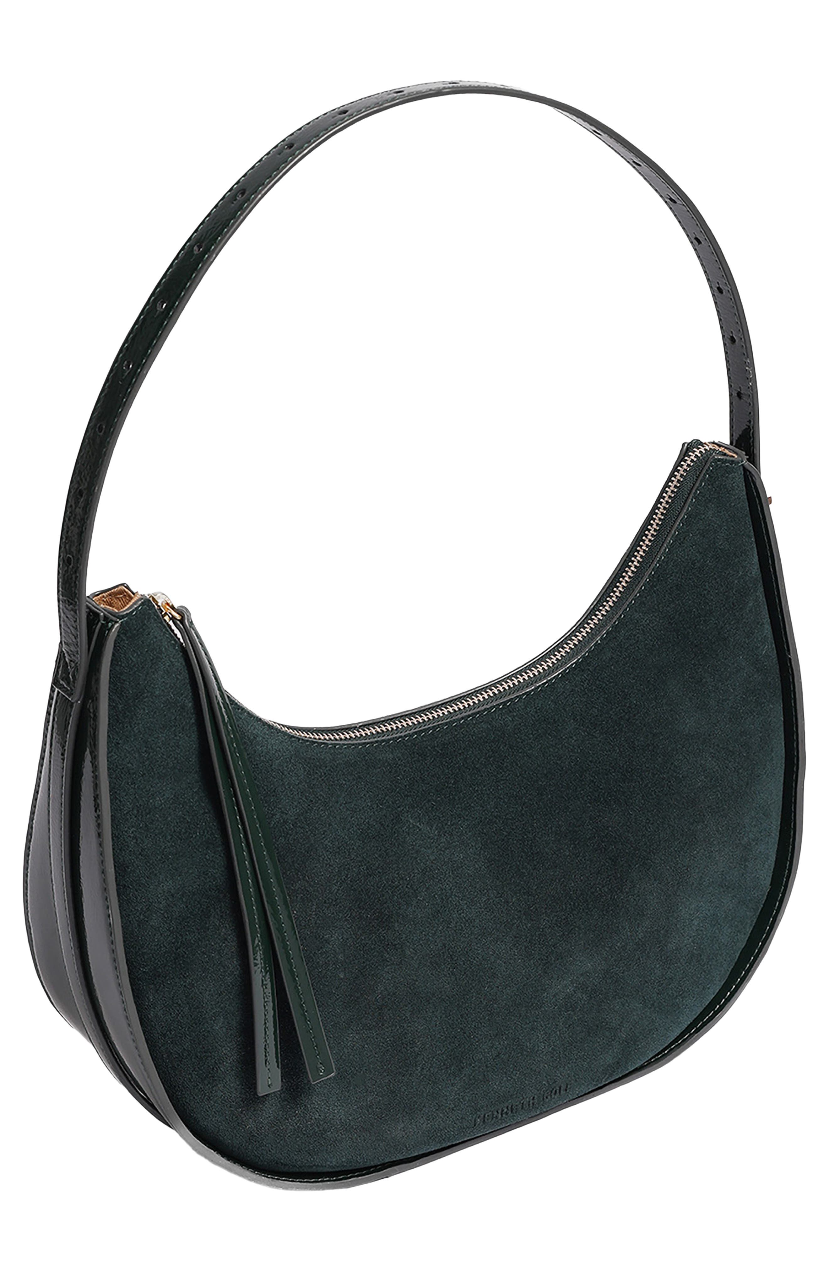 Chelsea Medium Leather Hobo, Alternate, color, LODEN