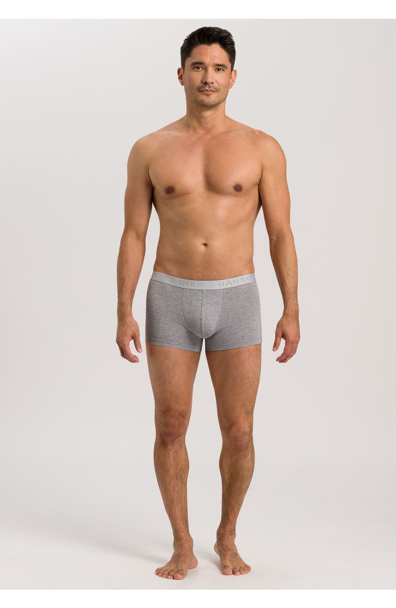 Hanro Cotton Essentials 2-Pack Cotton Boxer Briefs, Alternate, color, Light Melange