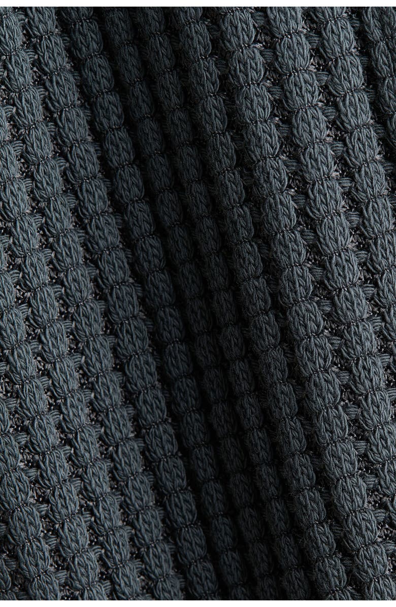 H&M Waffle-knit Romper Suit, Alternate, color, Dark Gray