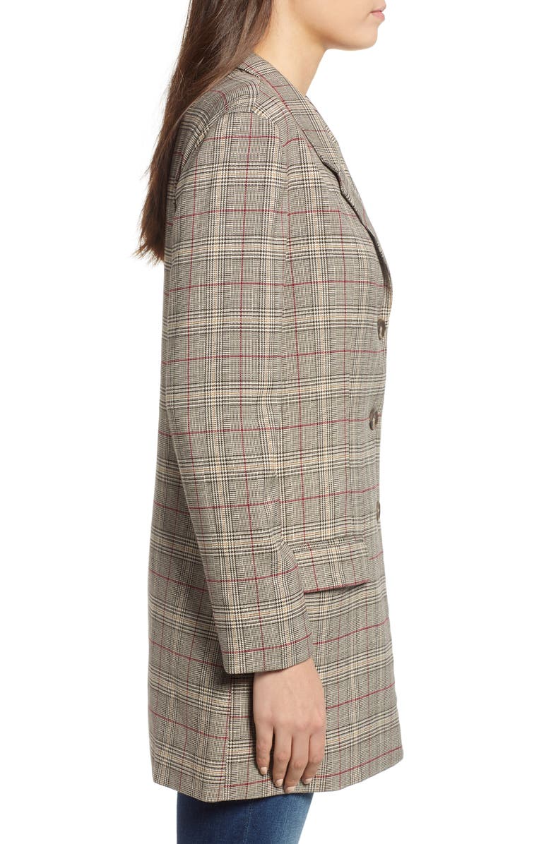 BB Dakota by Steve Madden BB Dakota Ex-Boyfriend Plaid Blazer, Alternate, color,