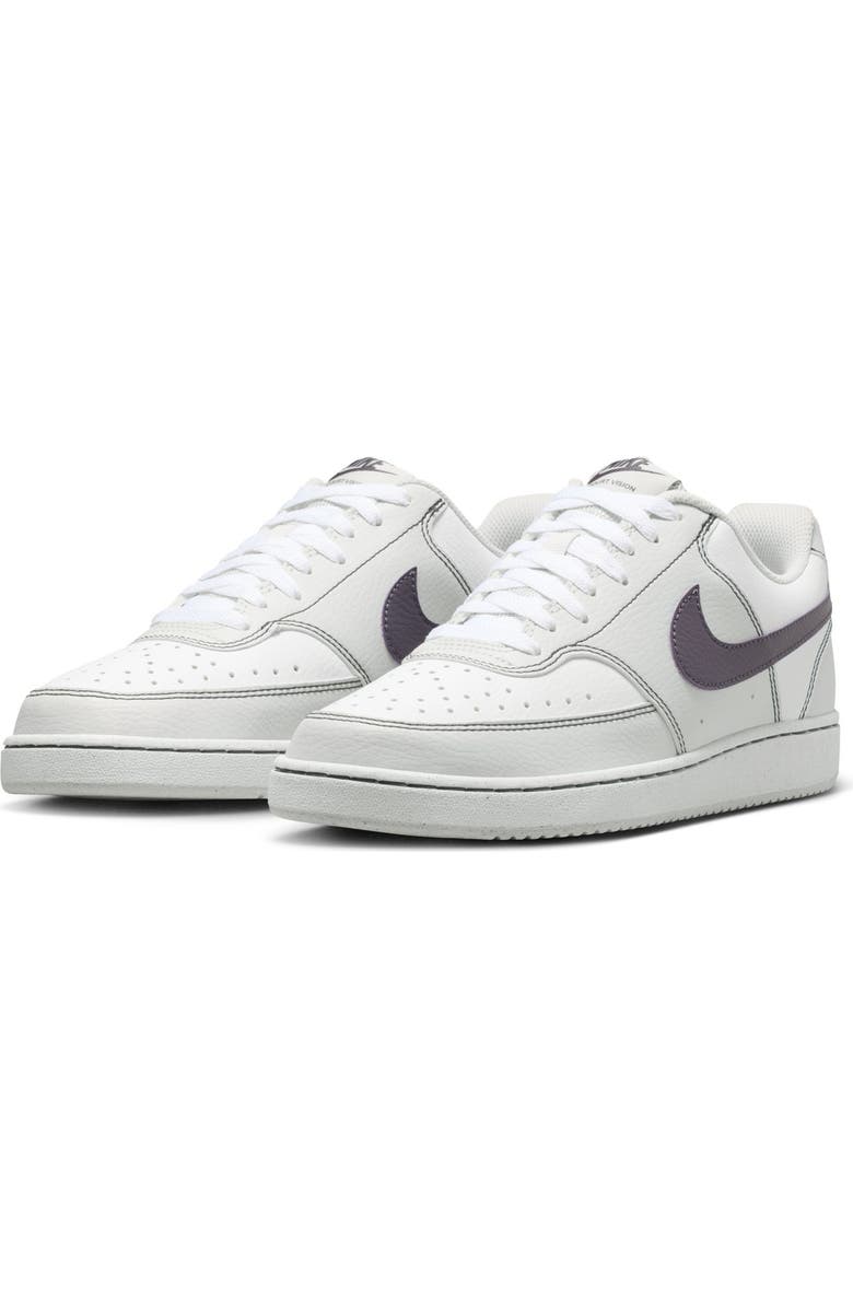 Nike Court Vision Low Sneaker, Main, color, Vast Grey/ Dark Raisin/ White
