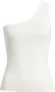 A.REN Eve Cotton Rib One-Shoulder Tank
