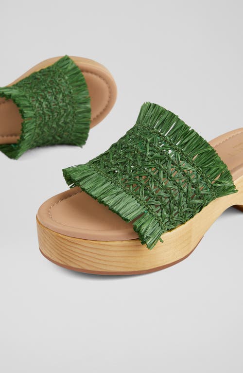 Lk Bennett Jenae Platfrom Sandal In Green