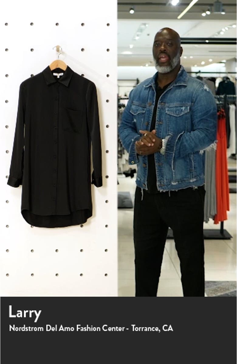 Hiedi Long Sleeve Shift Shirtdress, sales video thumbnail