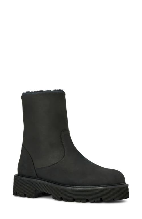 Aquatalia Eloise Genuine Shearling Lined Bootie In Black
