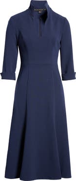 Black Halo Kensington Fit & Flare Midi Dress | Nordstrom