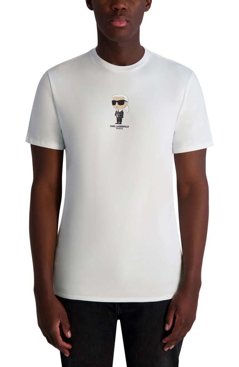 KARL LAGERFELD PARIS Small Karl Graphic T-Shirt, Main, color,