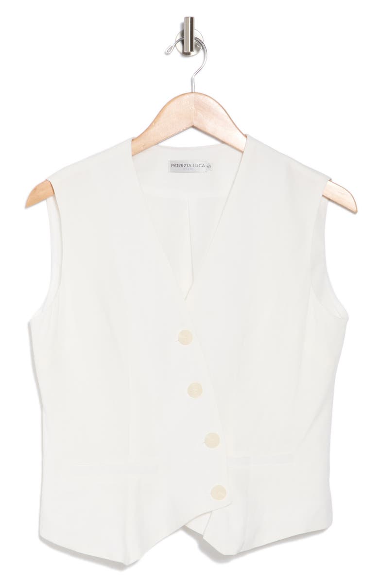 PATRIZIA LUCA Asymmetric Button Front Vest, Alternate, color, 