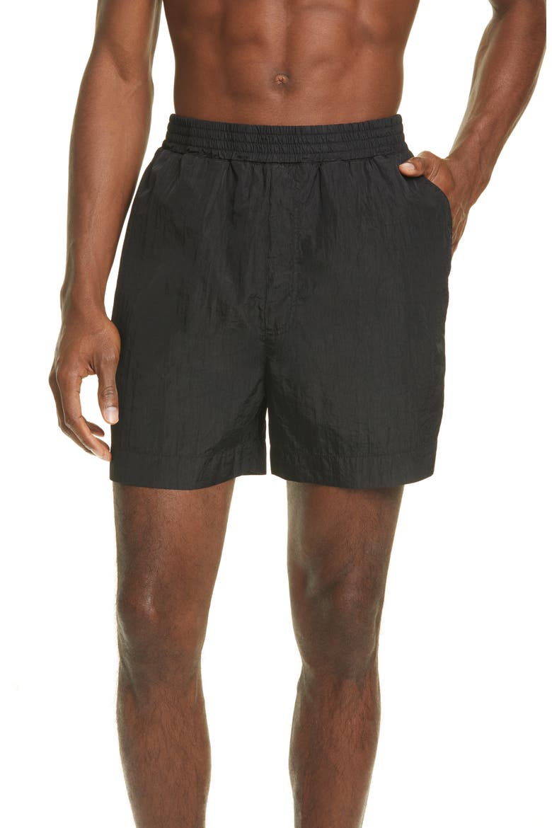 Garment Dyed Swim Trunks, Main, color, BLACK