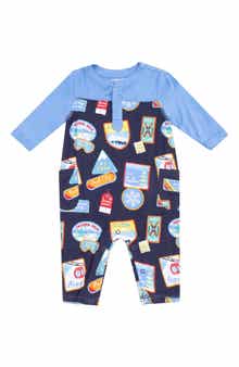 Angel Dear Vintage Ski Patches Romper