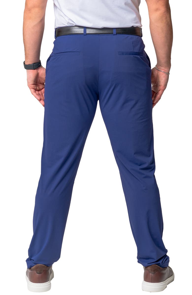 Maceoo Sun Navy Slim Fit Pants, Alternate, color, Blue