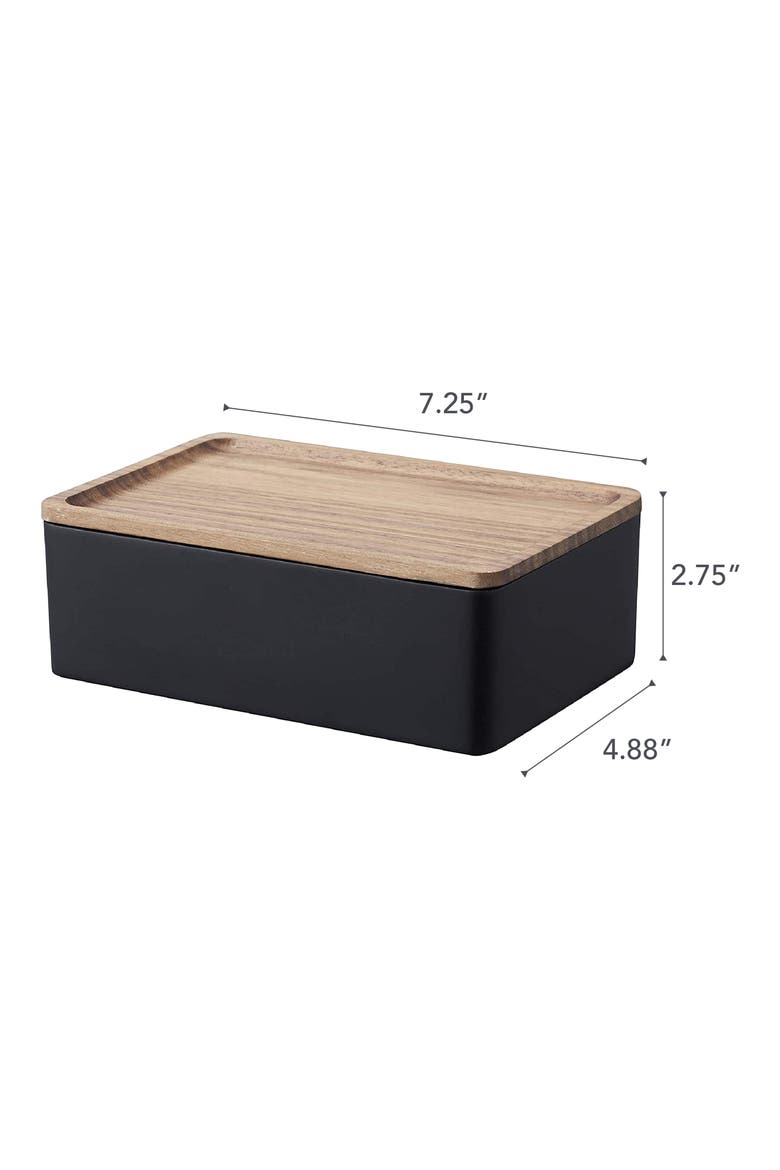Wood Top Accessory Box, Alternate, color, BROWN