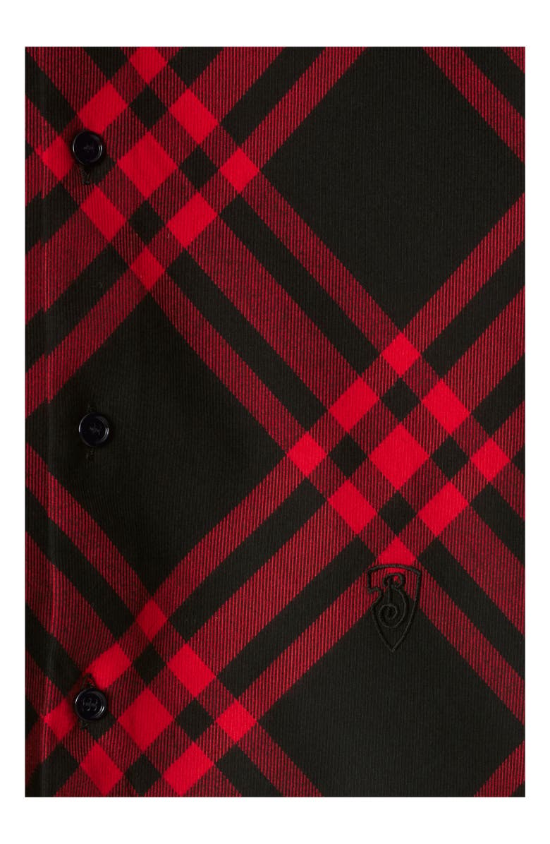 Burberry Cropped Check Cotton Shirt, Alternate, color, 