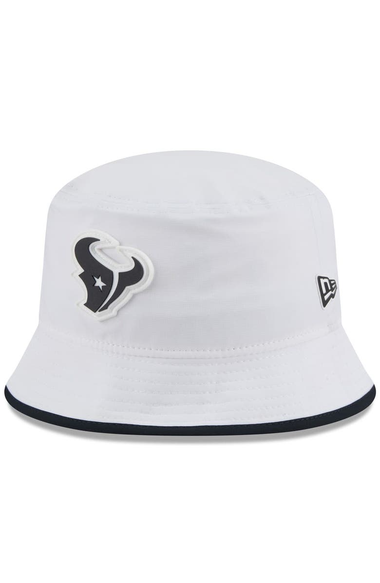 New Era Men's New Era  White Houston Texans 2025 NFL Training Camp Stretch Bucket Hat, Main, color, White
