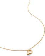 Monica Vinader Initial Pendant Necklace
