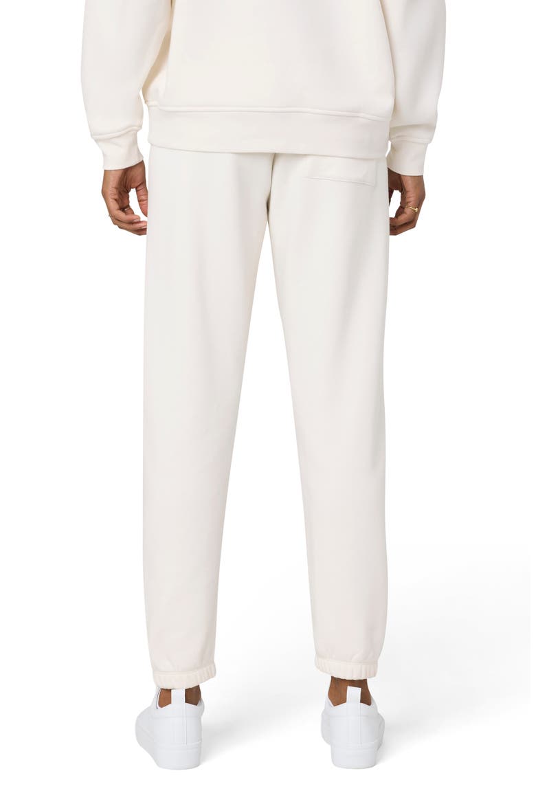 Cozy Crush Forever Rose Embroidered Joggers, Alternate, color, JET WHITE ROSE
