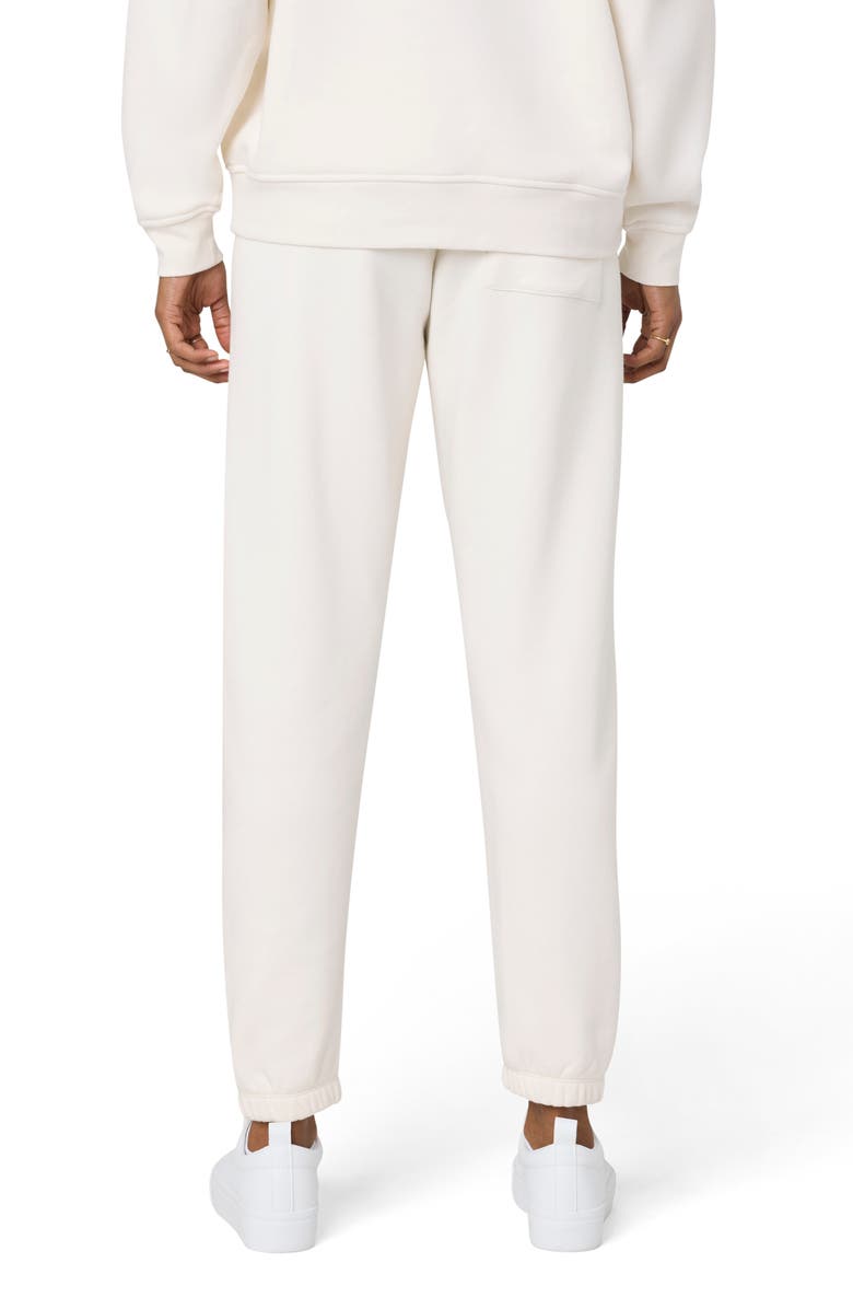 Florence by Mills Cozy Crush Forever Rose Embroidered Joggers, Alternate, color, Jet White Rose