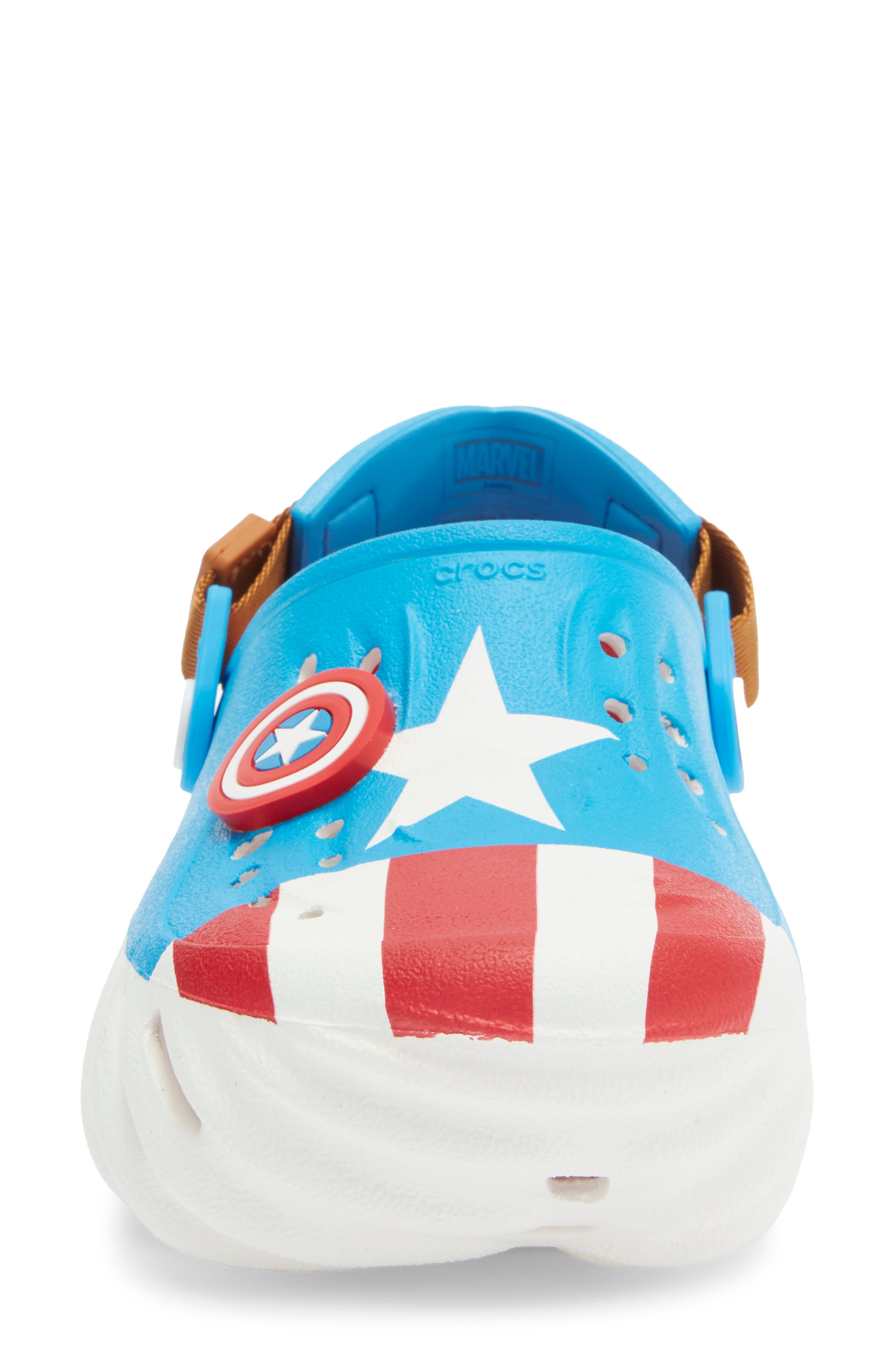 CROCS Kids' Captain America Echo Clog, Alternate, color, 
