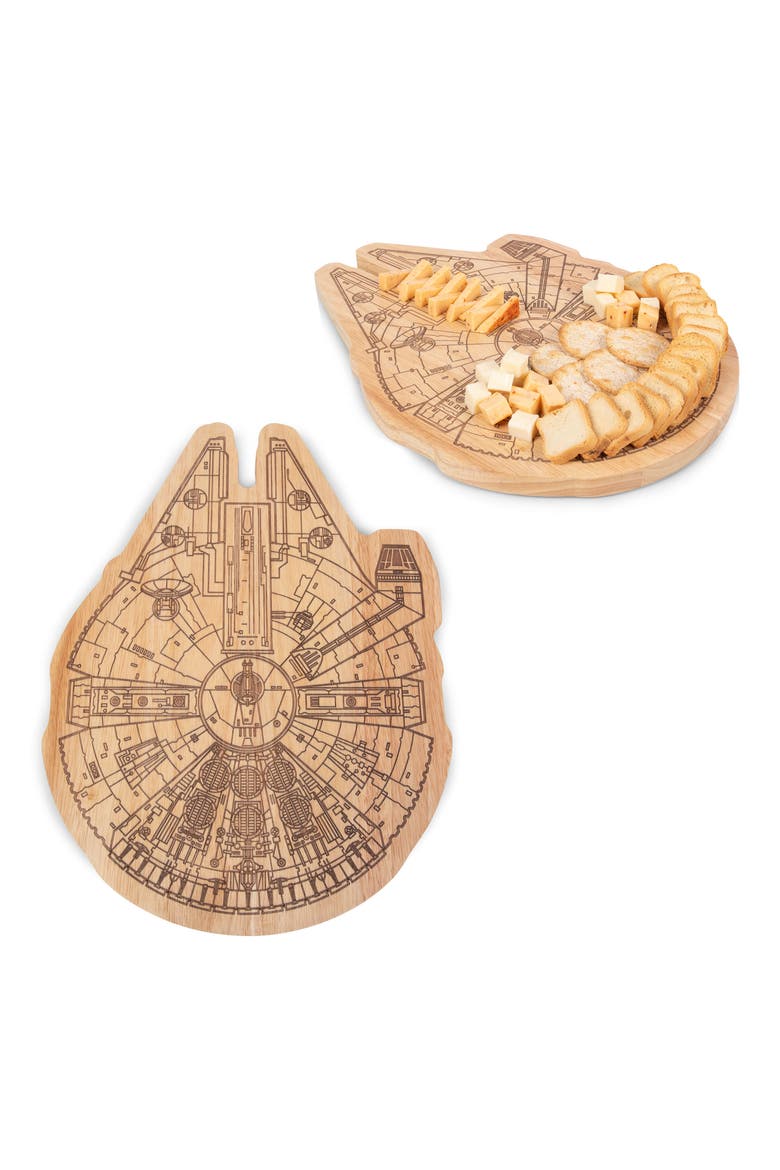 Star Wars™ 16-Inch Millennium Falcon Serving Board, Alternate, color, BROWN