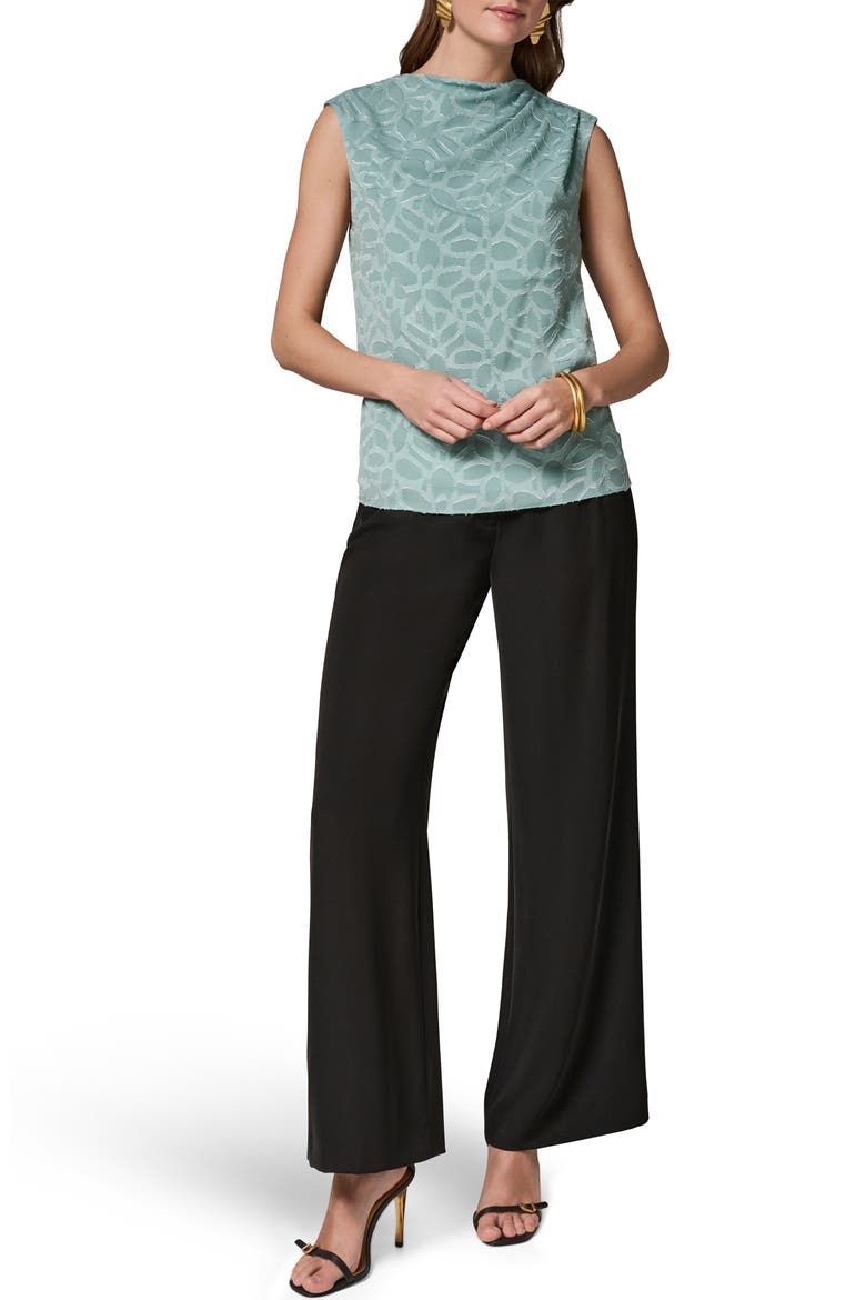 Gathered Texture Sleeveless Top, Alternate, color, WATERLILY
