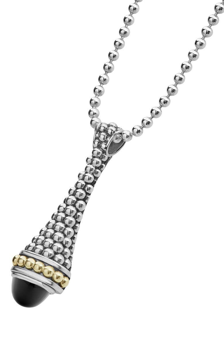 LAGOS Signature Caviar Long Pendant Necklace, Alternate, color, 