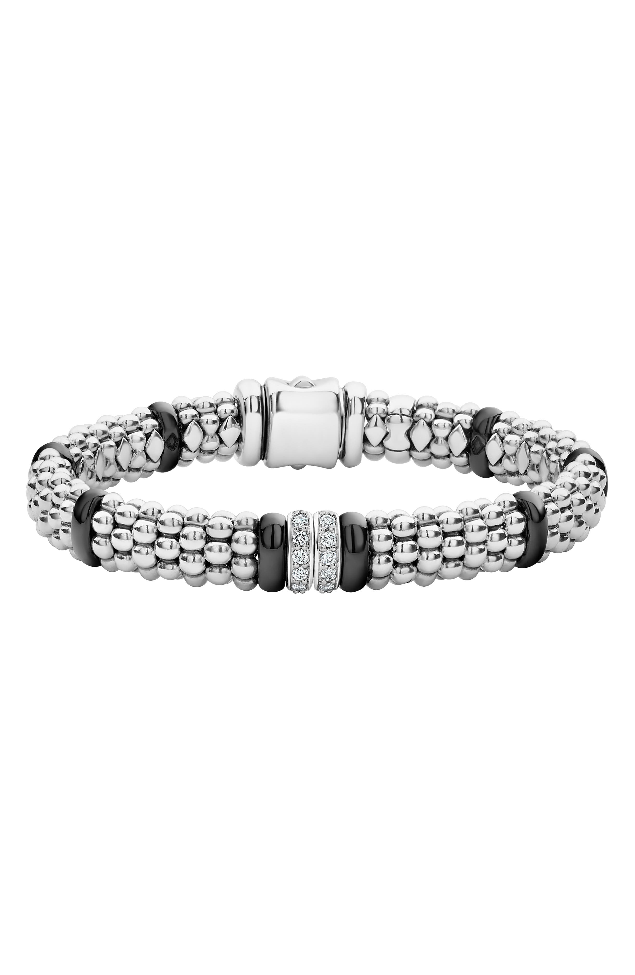 selected SILVER/ BLACK CERAMIC/ DIAMOND