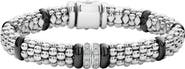 LAGOS Black Caviar Diamond 2-Link Bracelet