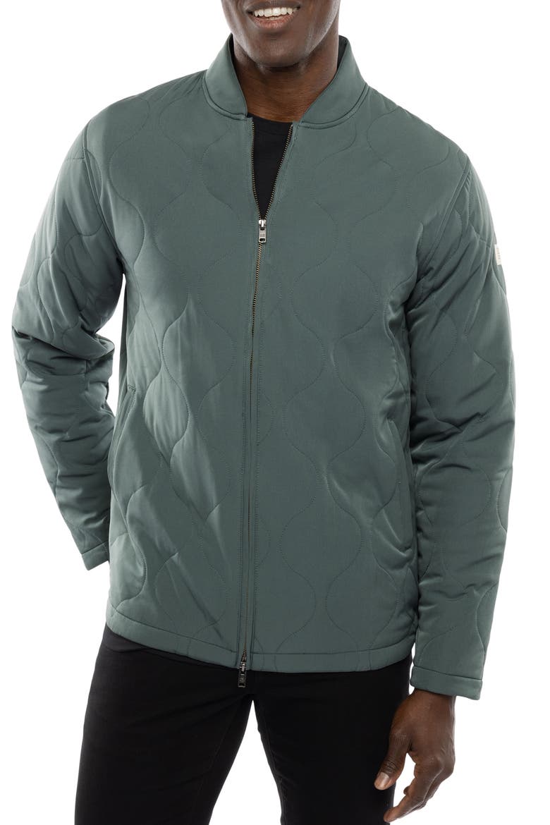 Come What May Quilted Jacket, Main, color, BALSAM GREEN
