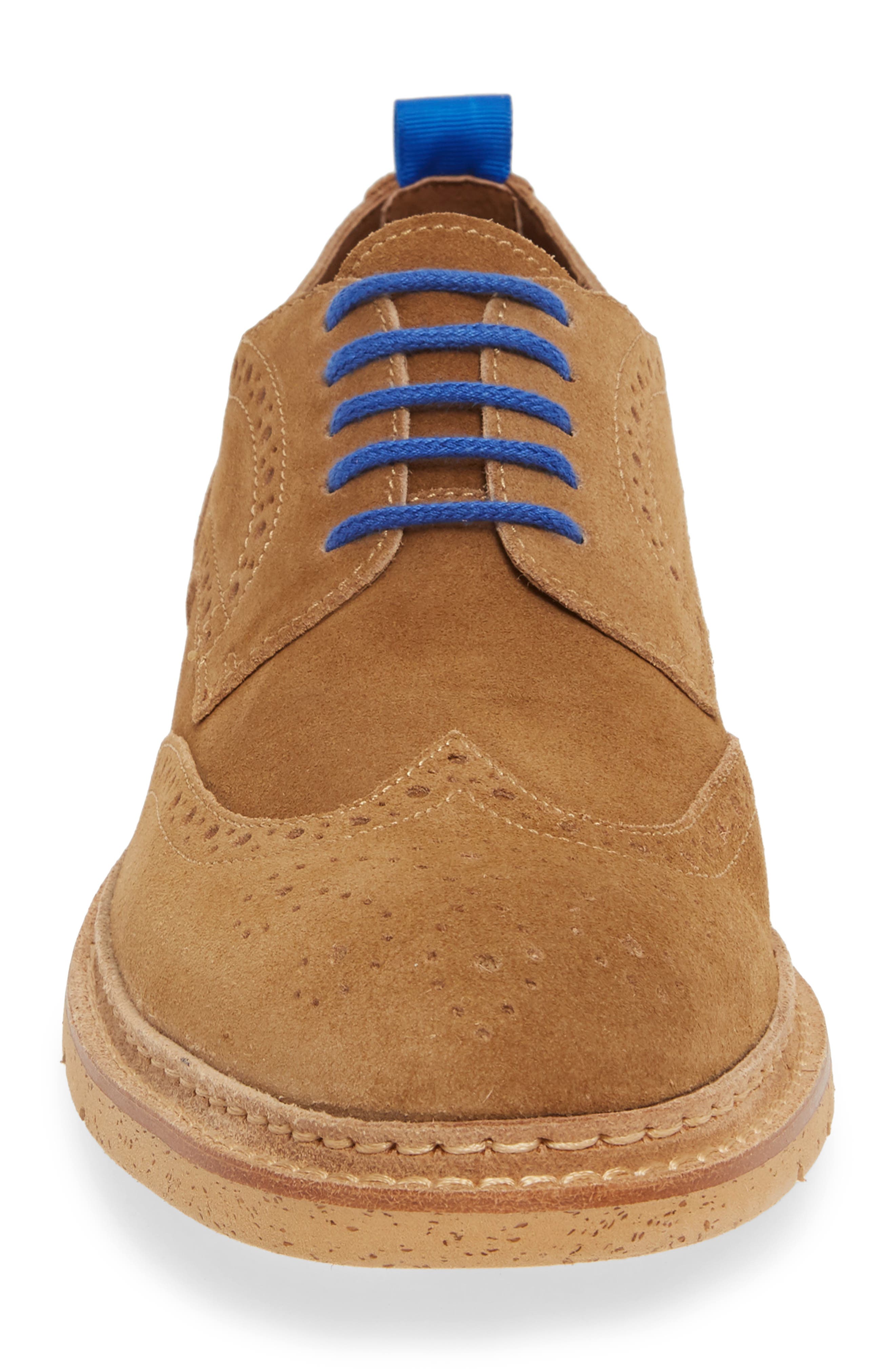 J&M 1850 Pearce Wingtip, Alternate, color, CAMEL SUEDE