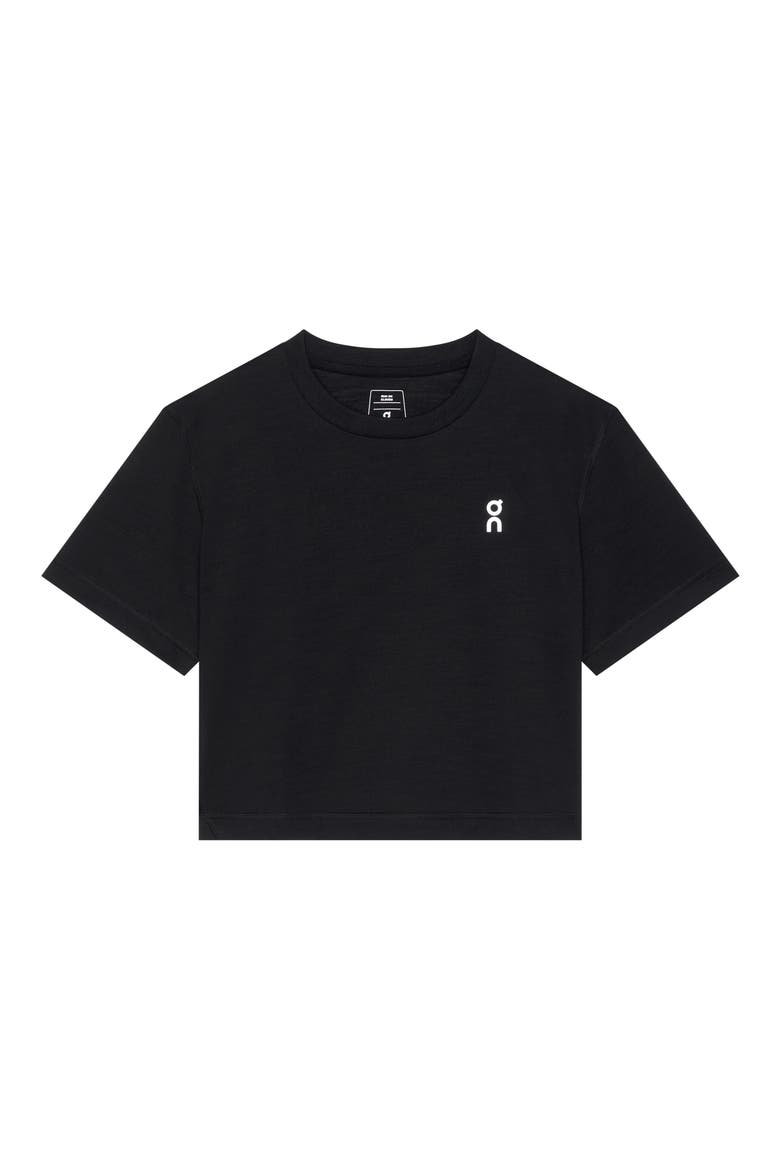 Train-T Crop T-Shirt, Main, color, BLACK
