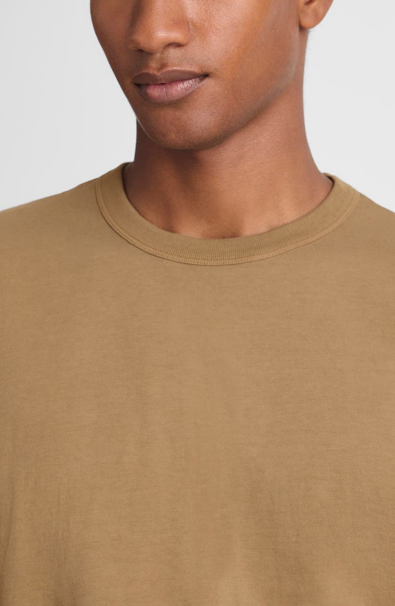 Madewell Allday Garment Dyed Cotton T-Shirt, Alternate, color, Woodland Brown