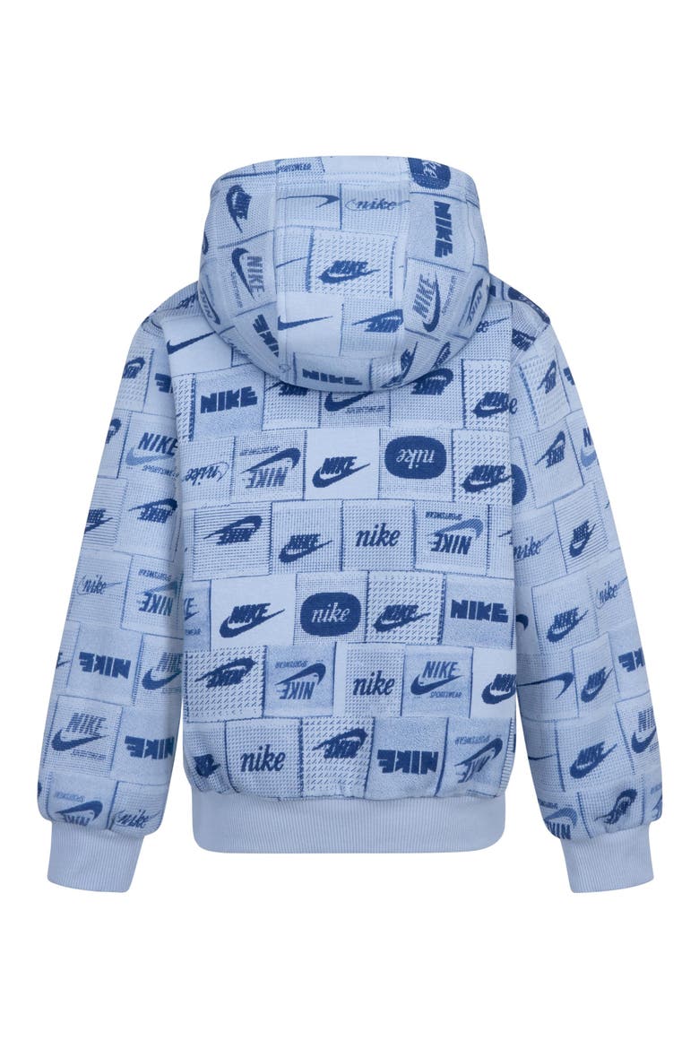 Kids' Logo Print Fleece Hoodie, Alternate, color, U1WLIGHT A