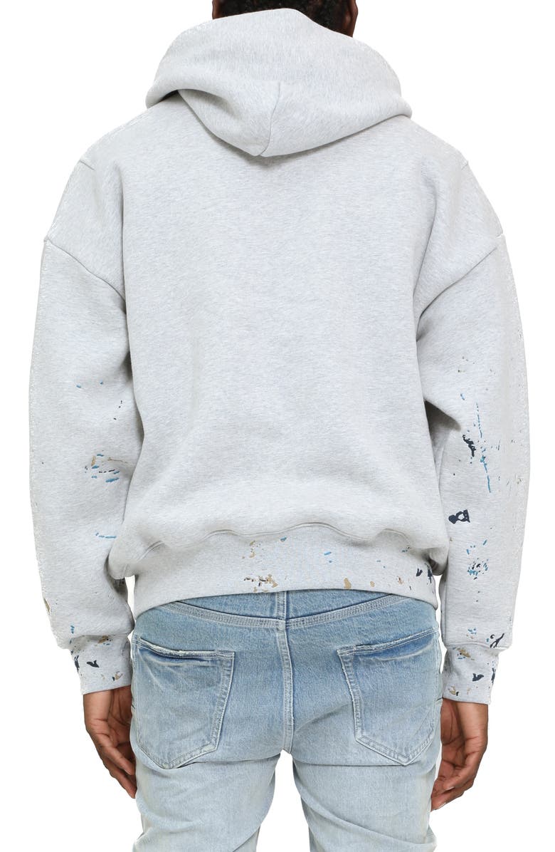 PURPLE BRAND Heavyweight Fleece Cotton Graphic Hoodie, Alternate, color, Heather