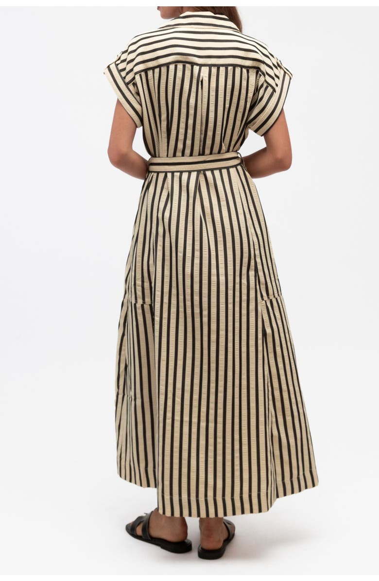 Label of Love Classic Stripe Shirtdress, Alternate, color, Ivory
