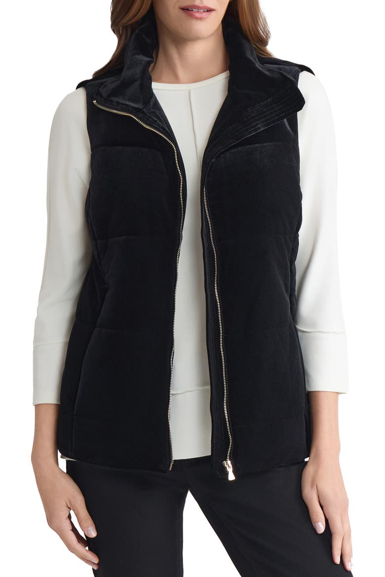 Velvet Vest, Main, color, JONES BLACK