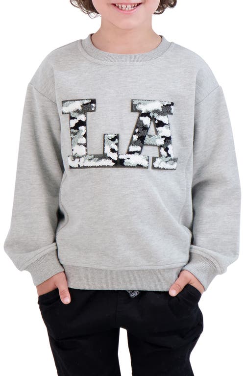 Andy & Evan Kids' Chenille La Sweatshirt In Gray