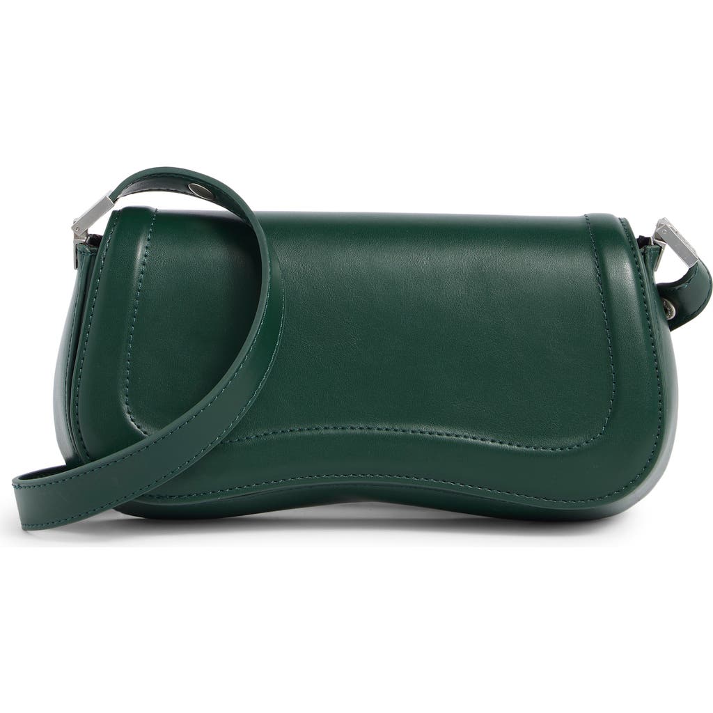 Collection Xiix Curved Shoulder Bag In Green