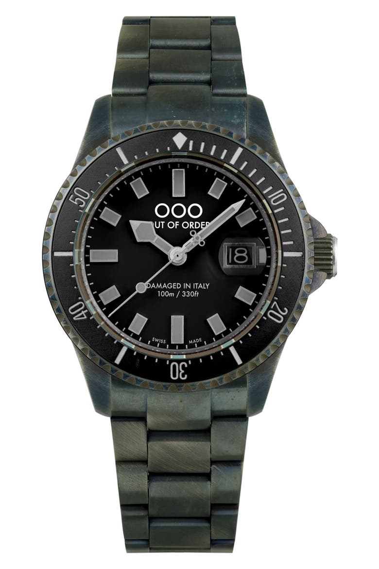 Casanova Bracelet Watch, 44mm, Main, color, BLACK