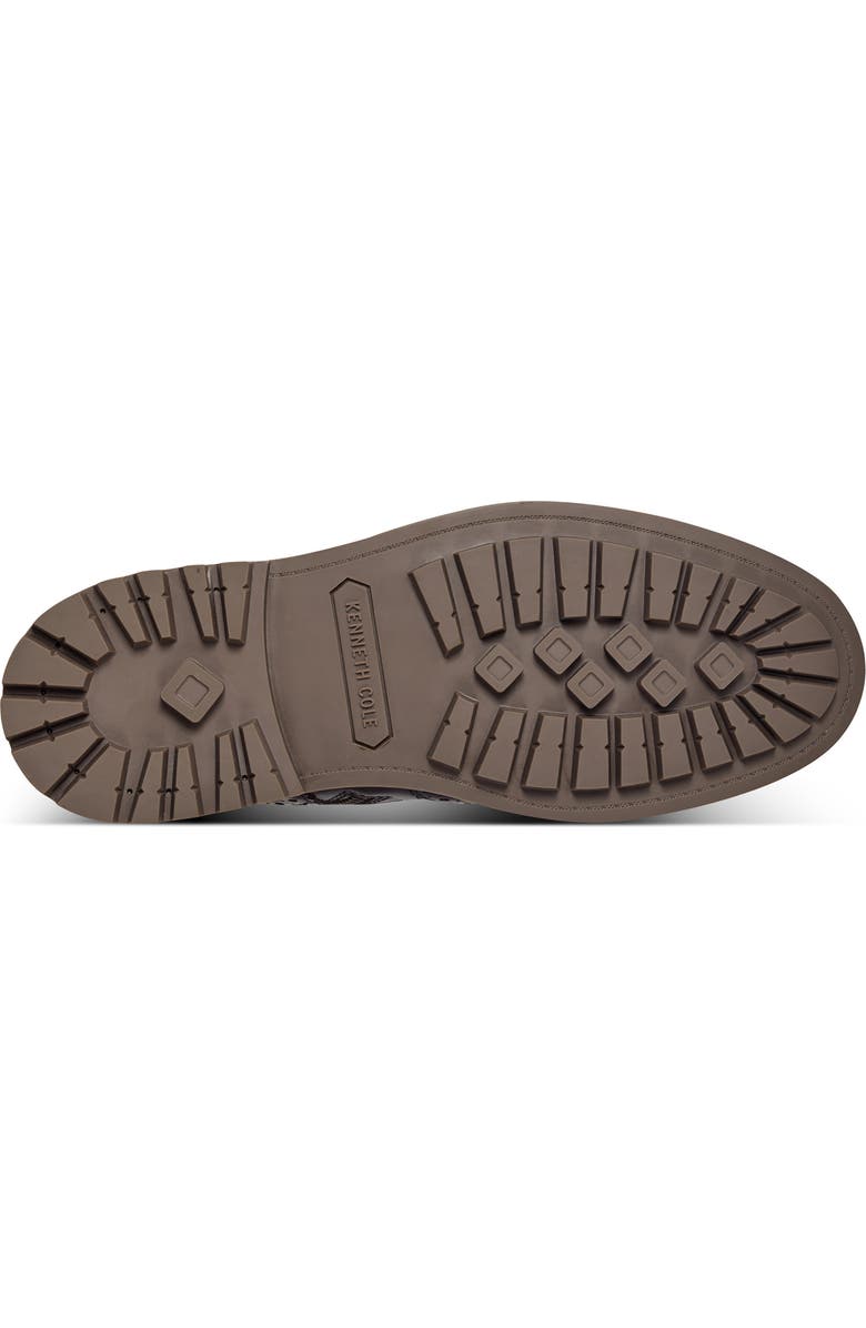 Kenneth Cole New York Todd Wingtip Boot, Alternate, color, Ganache/ Charcoal/ Silver