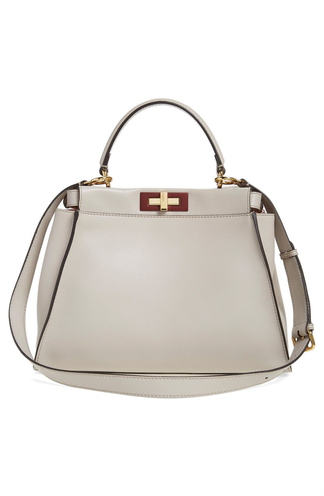 'Peek-A-Boo' Medium Crossbody Bag, Alternate, color, GREY POWDER/ROSE