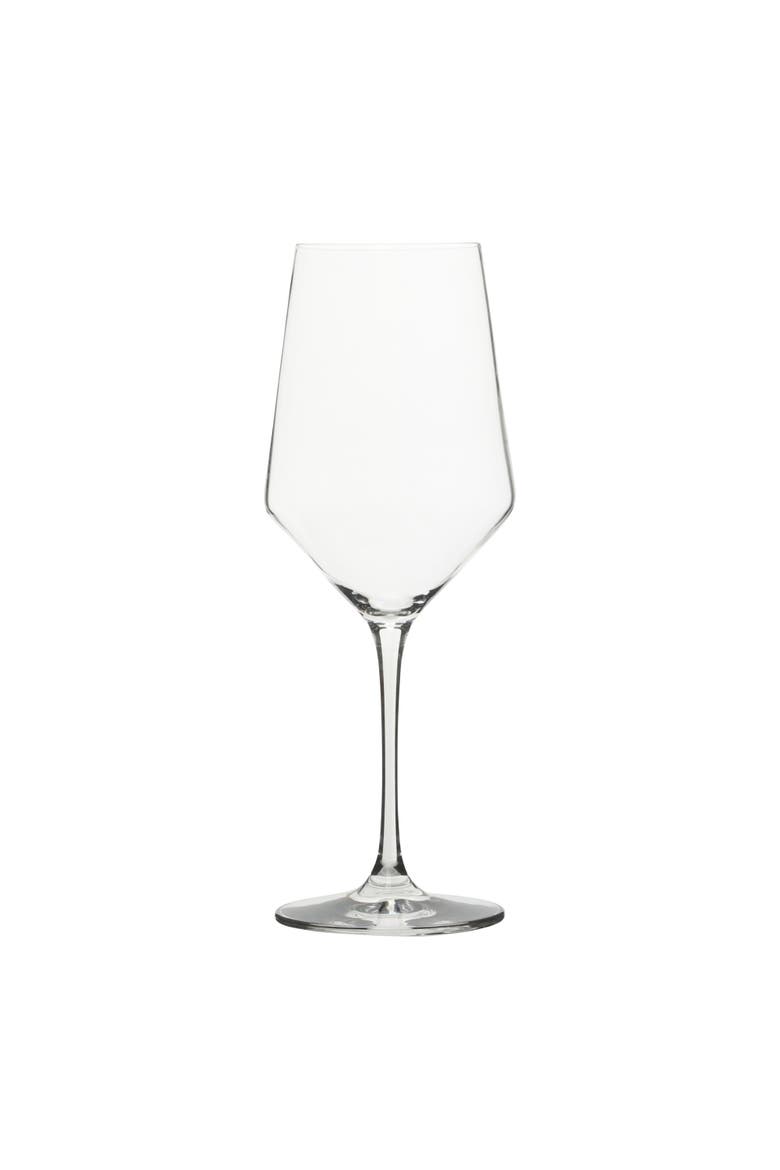 Crystal 4-Piece All-Purpose Wine Glass Set with Modern Curve Silhouette, Alternate, color, Clear